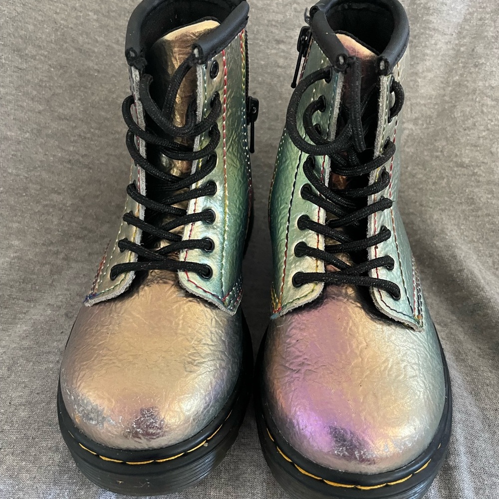 Doc Martens Metallic Kids Boots Size 9